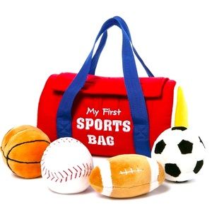 GUND Baby My First Sports Bag Stuffed Plush Playset